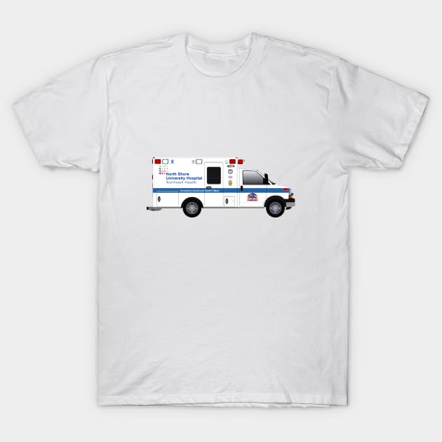 North Shore 911 Ambulance T-Shirt by BassFishin